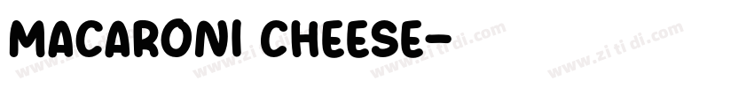 Macaroni Cheese字体转换